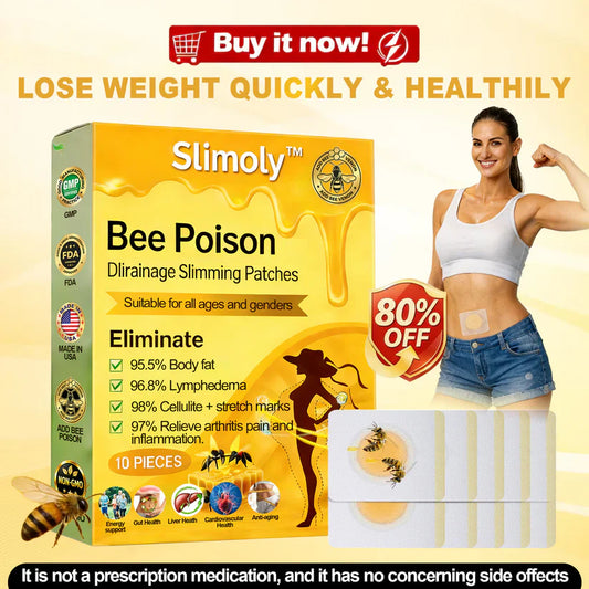 Slimoly™ Bee Poison Lymphatic Drainage Slimming Patches(10 Pieces)🐝
